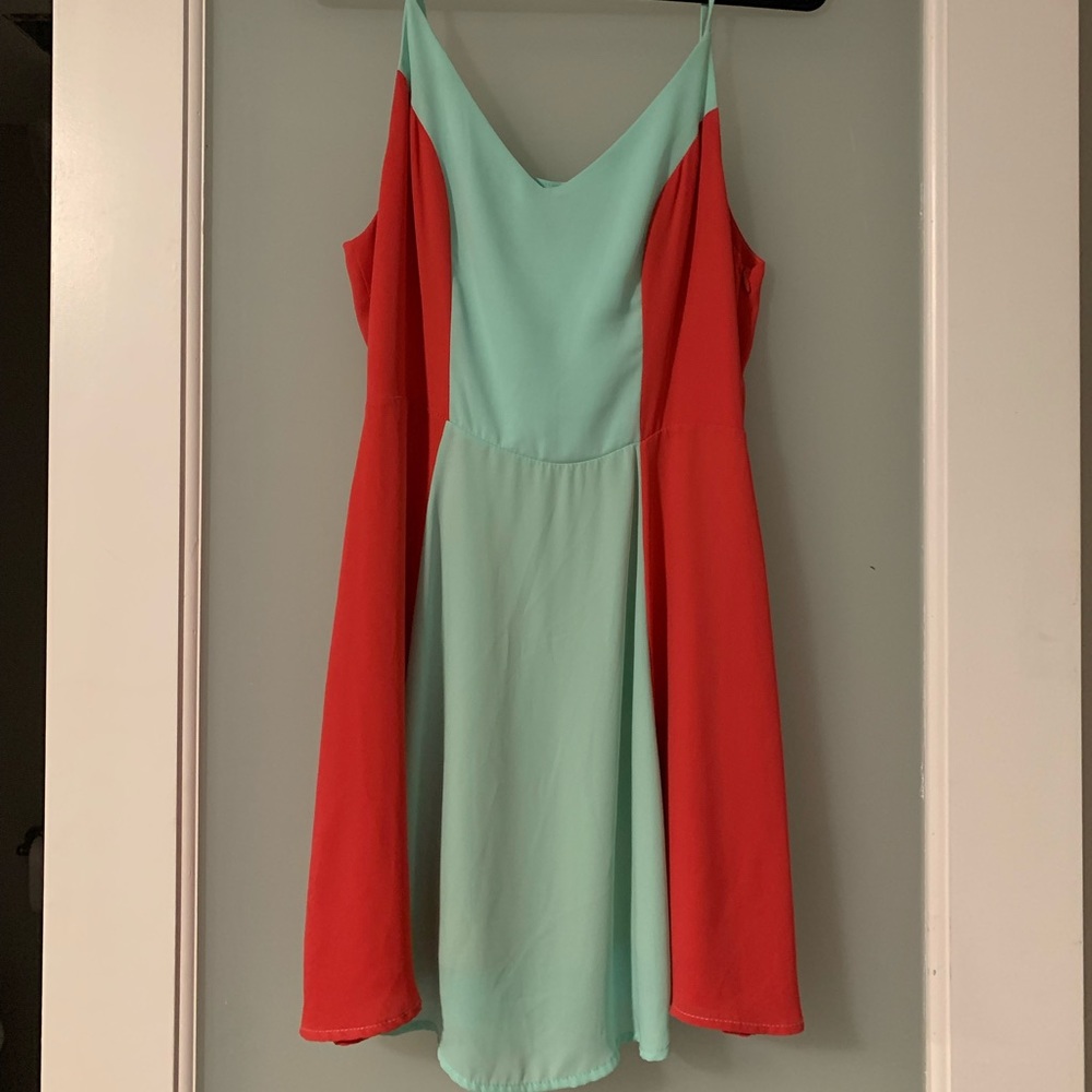 Cute spaghetti strap dress.